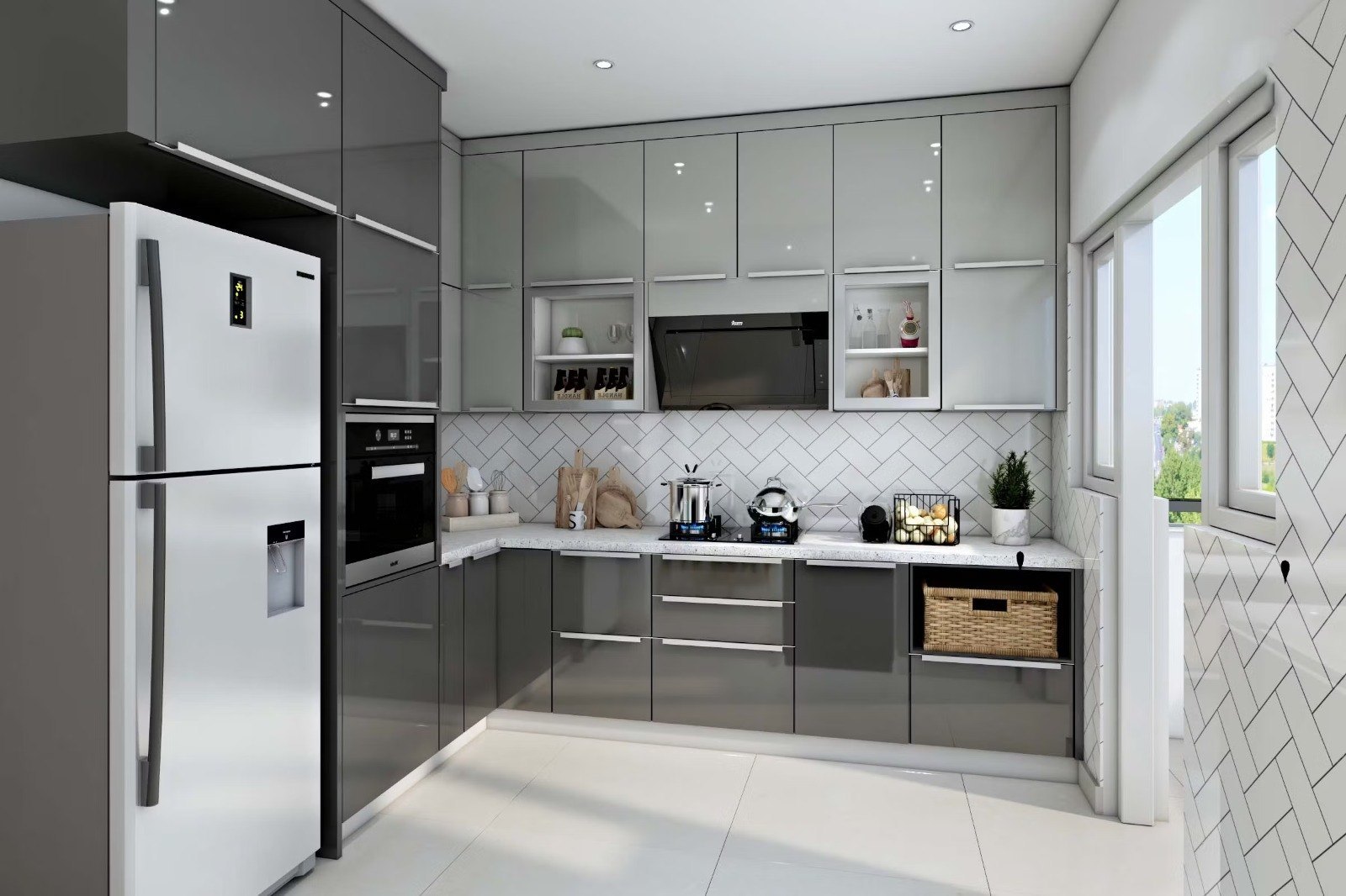 L Shaped Kitchen